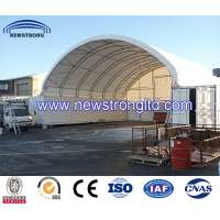 Steel Frame Waterproof PVC Container Conopy